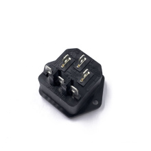 JEC JR-101-1F(N) 10A 250V C14 2 in 1  male socket 3 PIN AC power socket Mount Plug Adapter for Medical machine